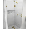 40x22 x 78x22 Hinged Frameless Shower Door O858670