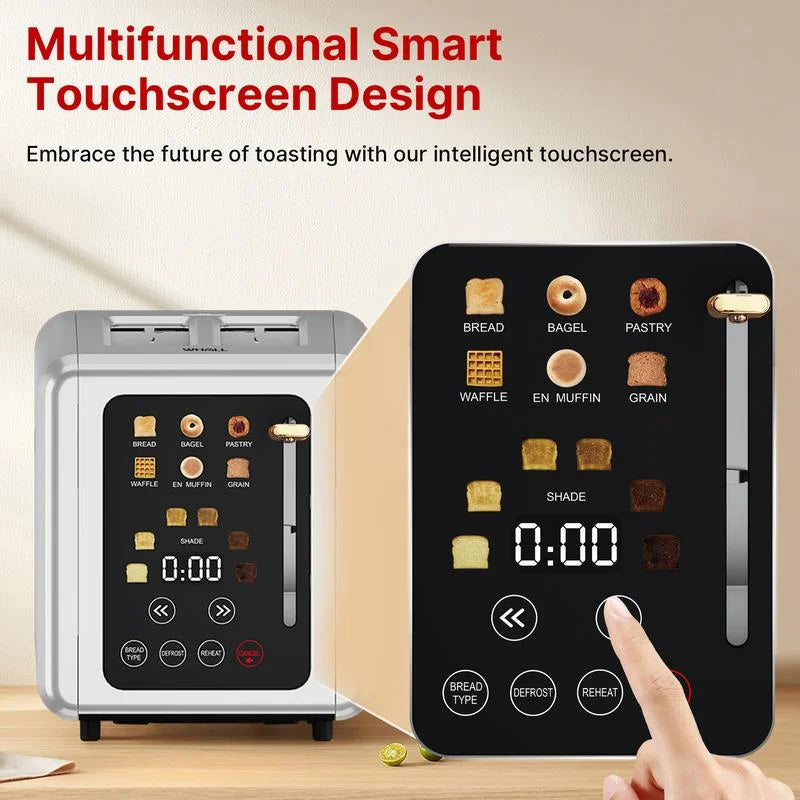 2 Slice Stainless Steel Toaster with Extra Wide Slots P992314