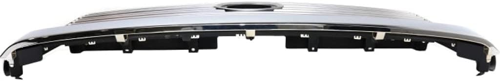 Painted Silver Shell Grille Assembly with Gray Insert and Chrome Molding Q330