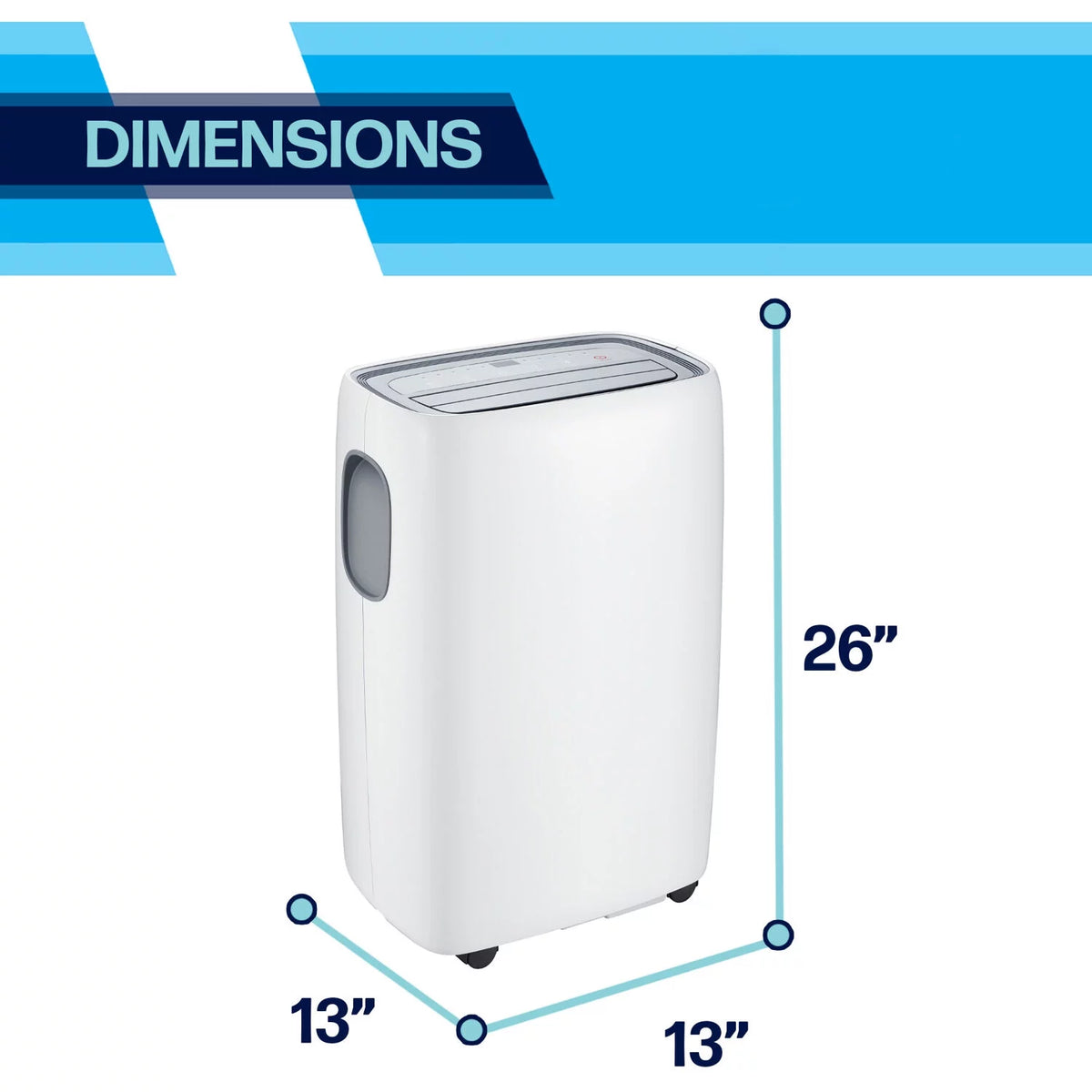 13,000 BTU Portable Air Conditioner with Wheels X907