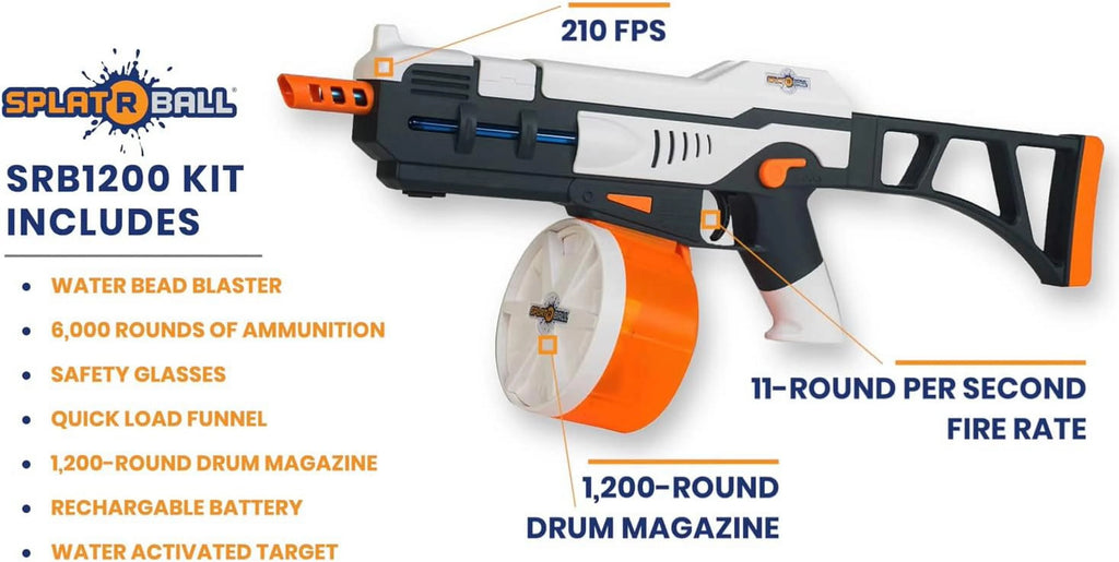Rechargeable Battery Powered Water Bead Gel Ball Blaster W46161