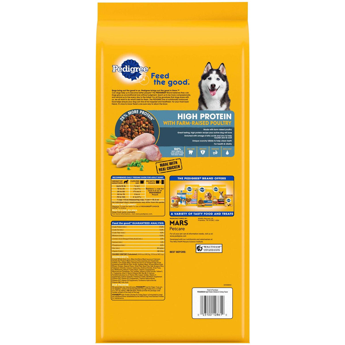 High Protein Adult Dry Dog Food Chicken and Turkey P244