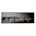 Panoramic Chicago Night Color Pop 48 x 16 O101