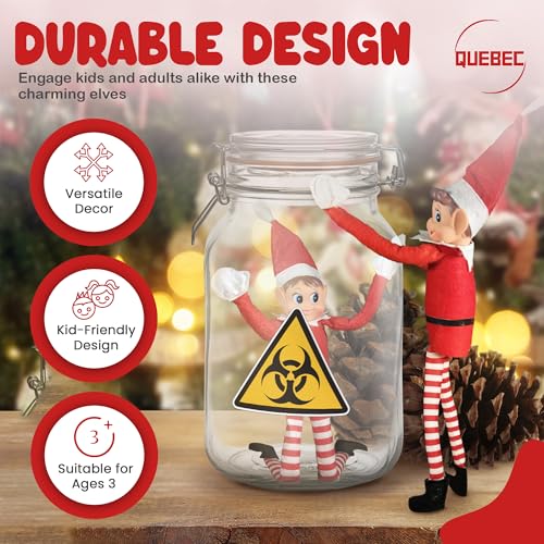 12 Inch Boy & Girl Christmas Elf Figures V58513