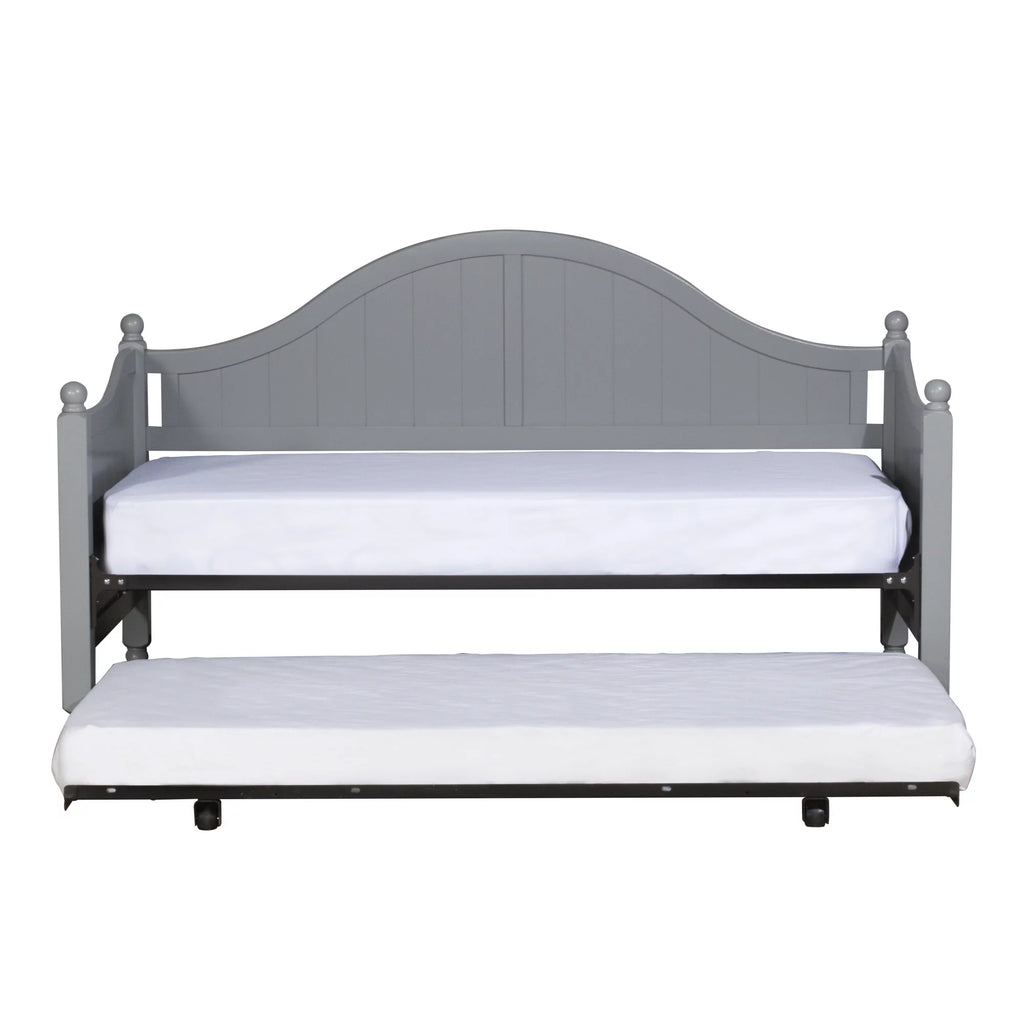 Gray Wood Daybed with Trundle U1663
