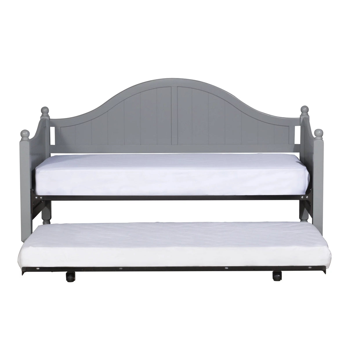 Gray Wood Daybed with Trundle U1663
