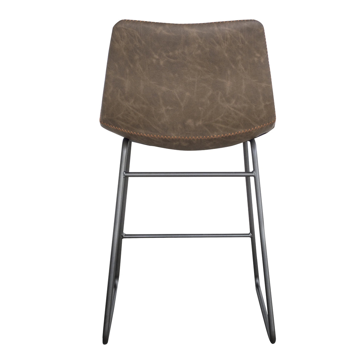 Set of Two Faux Leather Counter Height Bar Stools W520