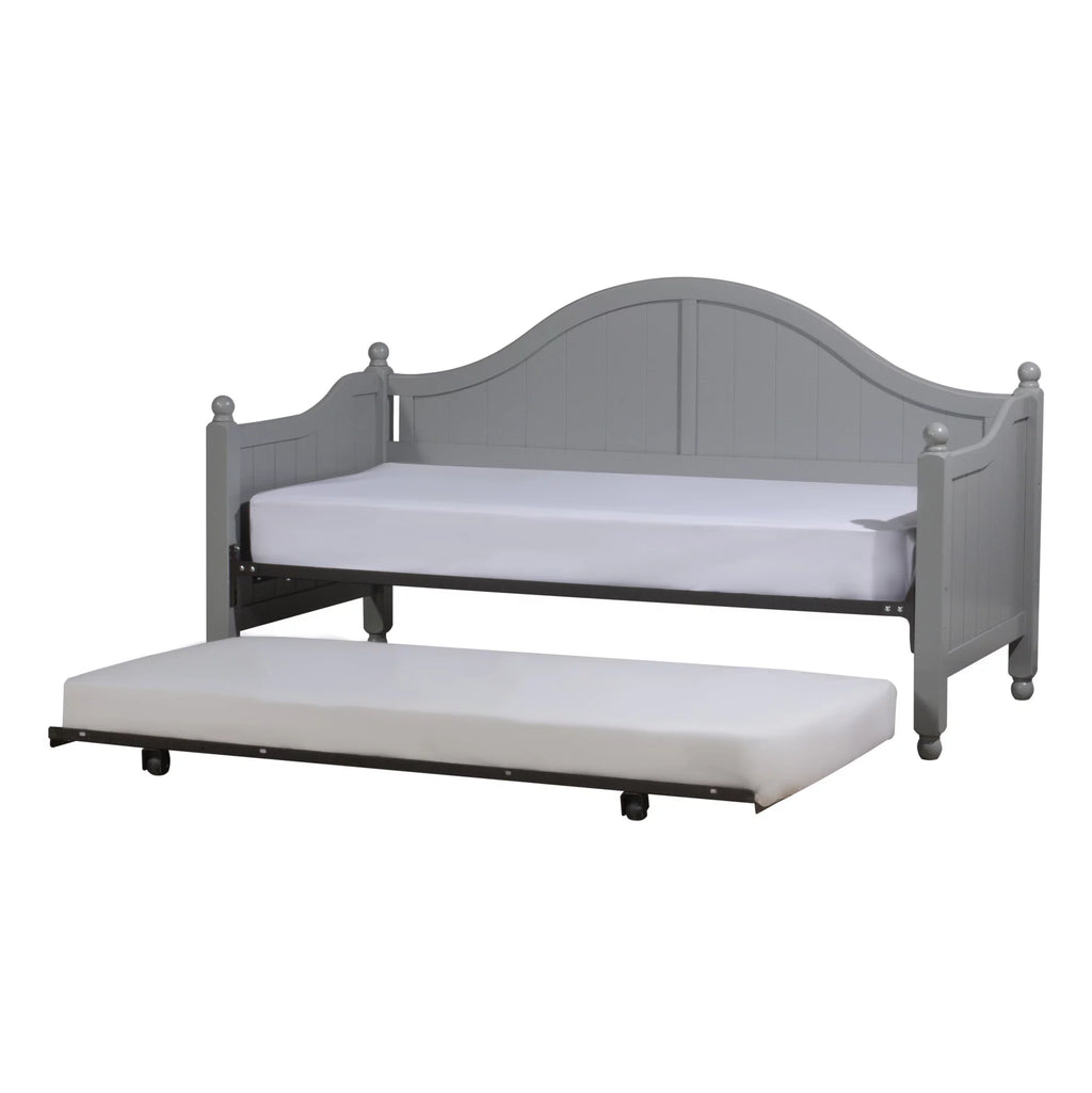 Gray Wood Daybed with Trundle U1663
