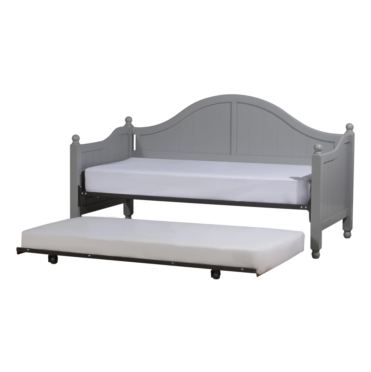 Gray Wood Daybed with Trundle U1663