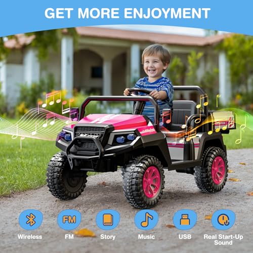 12V 2-Seater Ride on Car with Remote Control H754
