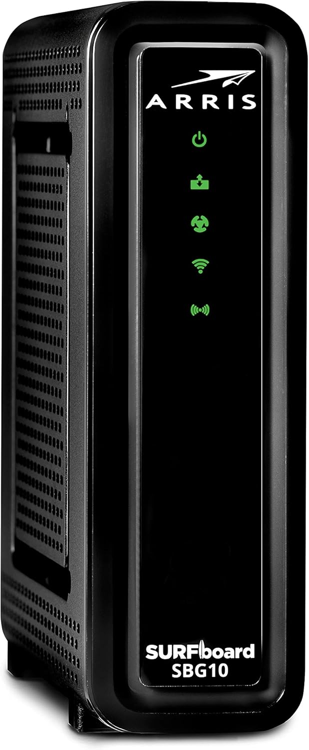 DOCSIS 3.0 Cable Modem & AC1600 Dual Band Wi-Fi Router (black) Pack of 2 E463262