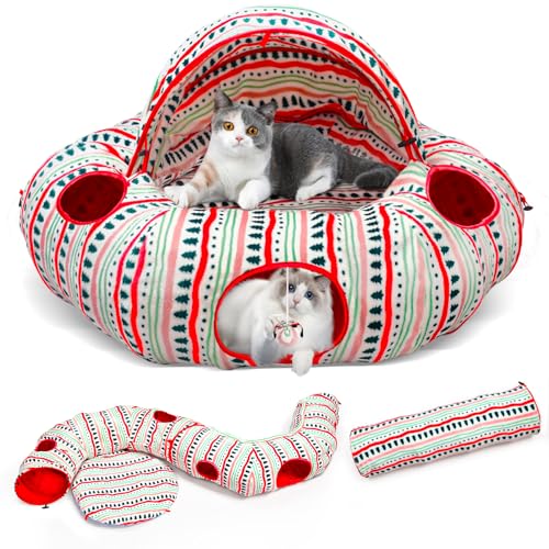 Plush Cat Tunnel Bed Y211
